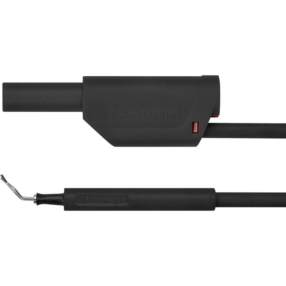 Schützinger AL 8321 / ZPK / 1 / 50 / SW adaptérový kabel [zástrčka 4 mm - zkušební hroty] 50.00 cm, černá, 10 ks