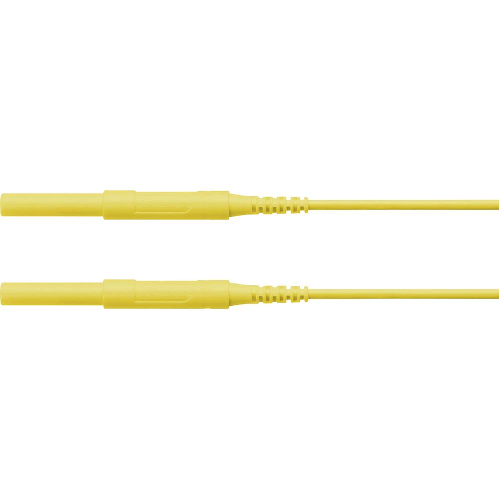 Schützinger HSPL 8568 / AWG16 / 150 / GE bezpečnostní měřicí kabely [zástrčka 4 mm - zástrčka 4 mm] 150.00 cm, žlutá, 5