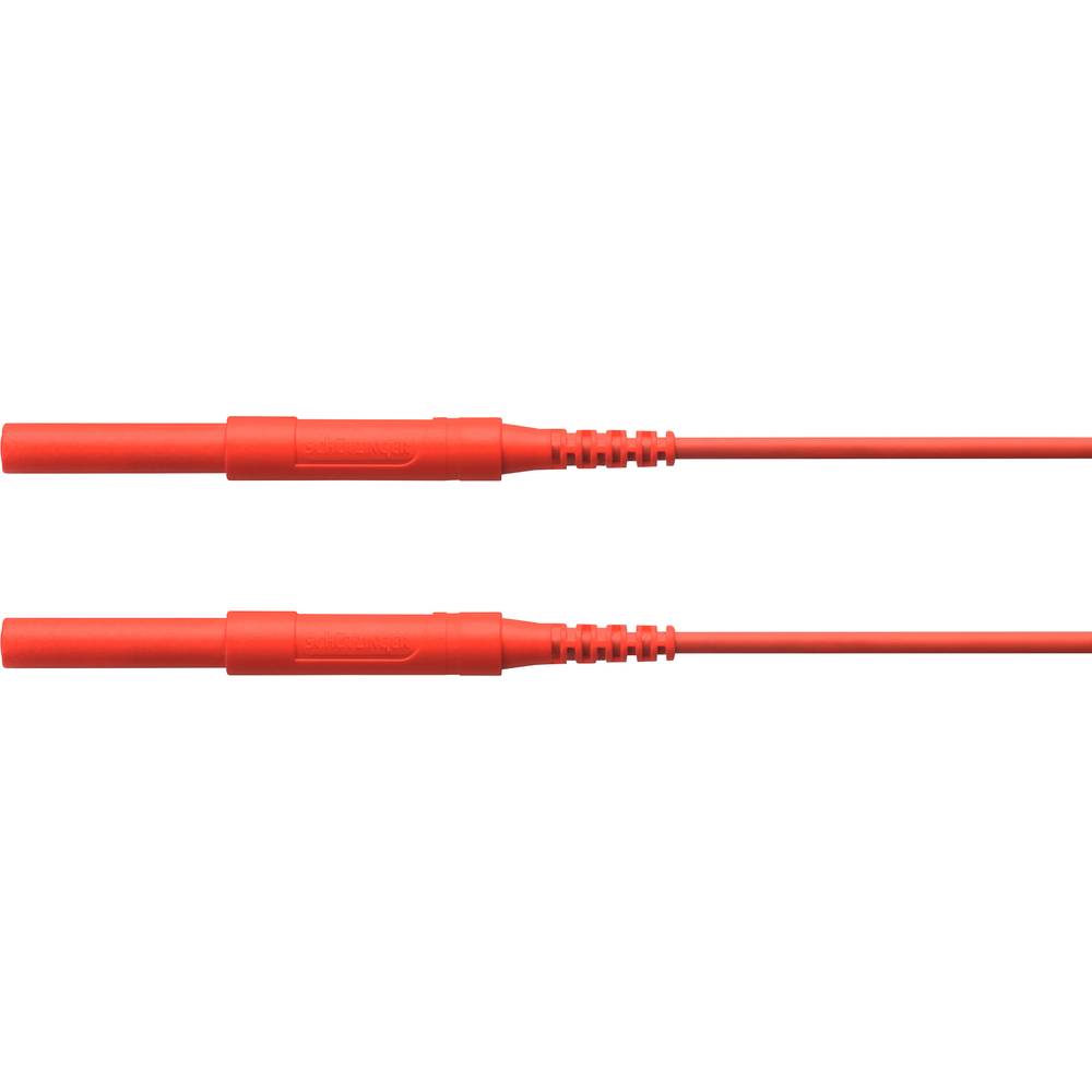 Schützinger HSPL 8568 / AWG16 / 150 / RT bezpečnostní měřicí kabely [zástrčka 4 mm - zástrčka 4 mm] 150.00 cm, červená,