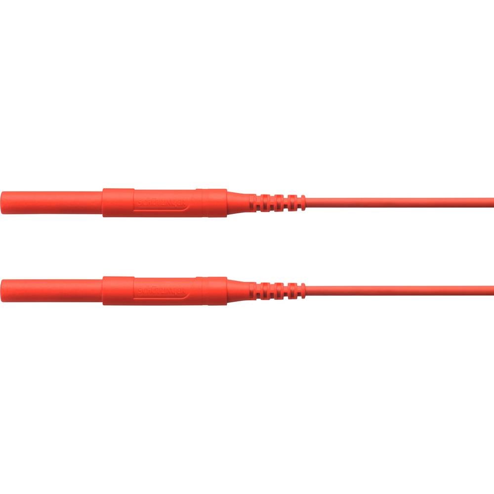 Schützinger HSPL 8568 / AWG16 / 50 / RT bezpečnostní měřicí kabely [zástrčka 4 mm - zástrčka 4 mm] červená, 1 ks
