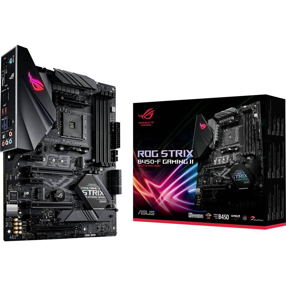 Asus ROG STRIX B450-F GAMING II Základní deska Socket (PC) AMD AM4 Tvarový faktor ATX Čipová sada základní desky AMD® B450