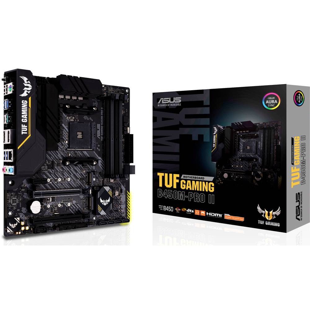 Asus TUF GAMING B450M-PRO II Základní deska Socket (PC) AMD AM4 Tvarový faktor ATX Čipová sada základní desky AMD® B450