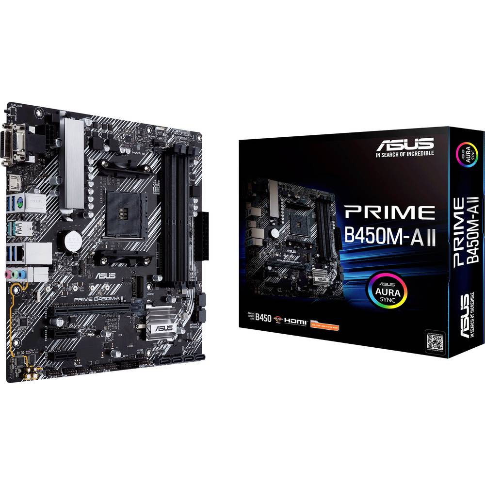 Asus PRIME B450M-A II Základní deska Socket (PC) AMD AM4 Tvarový faktor Micro-ATX Čipová sada základní desky AMD® B450