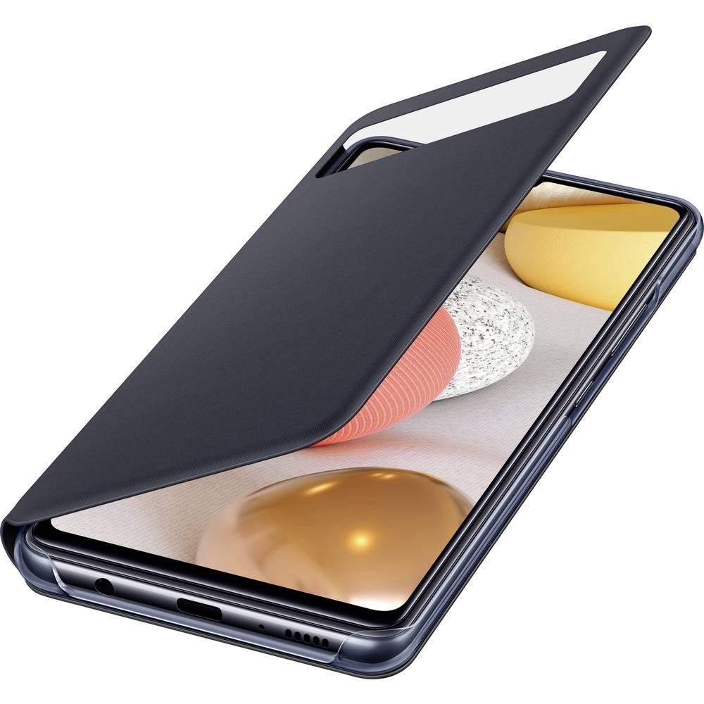 Samsung S View Wallet Cover EF-EA426 Cover Samsung Galaxy A42 5G černá Handy Flip Case, odolné vůči nárazům