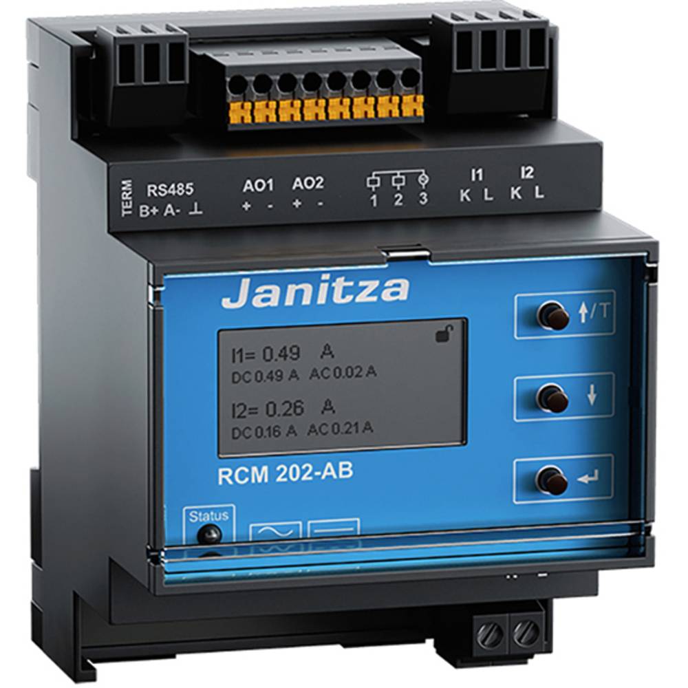 Janitza RCM 202-AB digitální měřič na DIN lištu