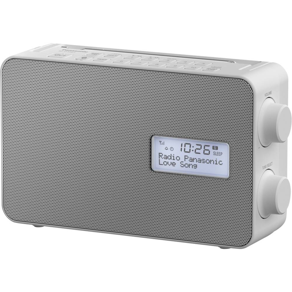 Panasonic RF-D30BTEG-W kuchyňské rádio DAB+, FM Bluetooth, AUX funkce alarmu, voděodolné bílá