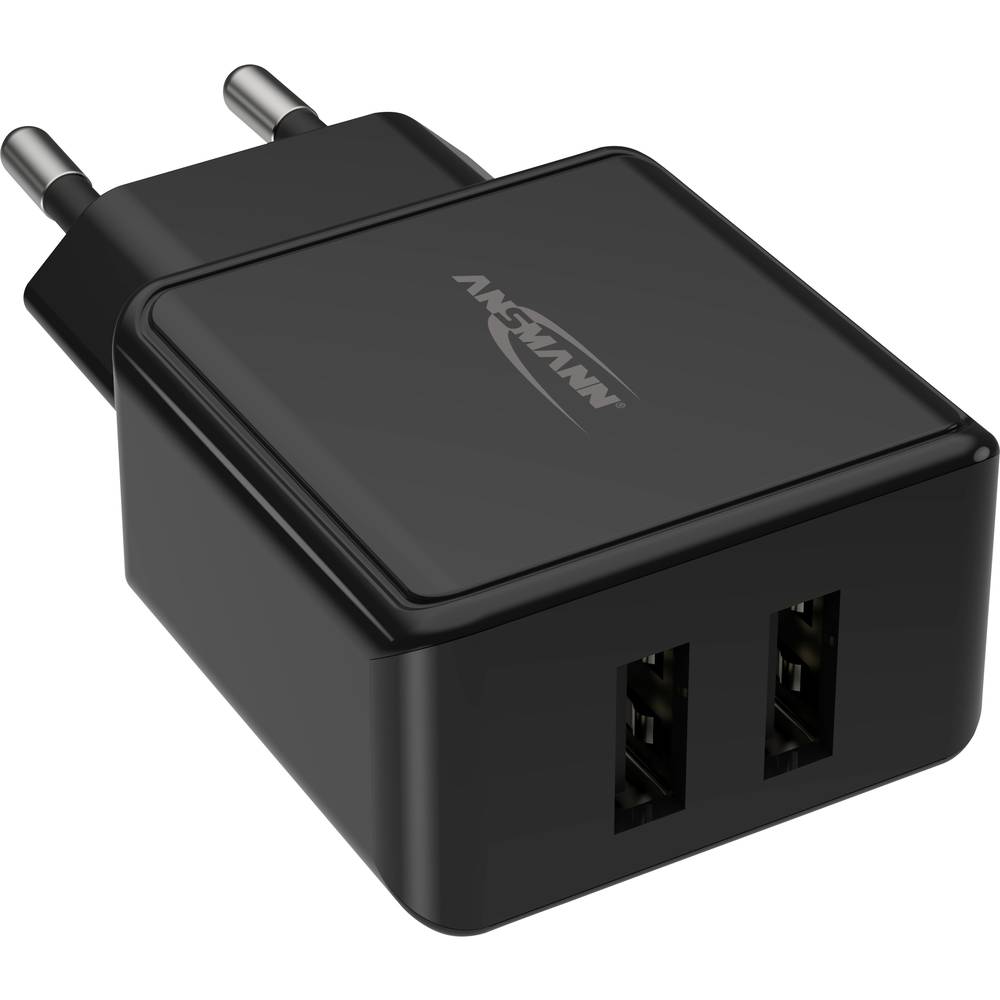 Ansmann HomeCharger HC212 USB nabíječka 12 W do zásuvky (230 V) Výstupní proud (max.) 2400 mA Počet výstupů: 2 x USB 2.0