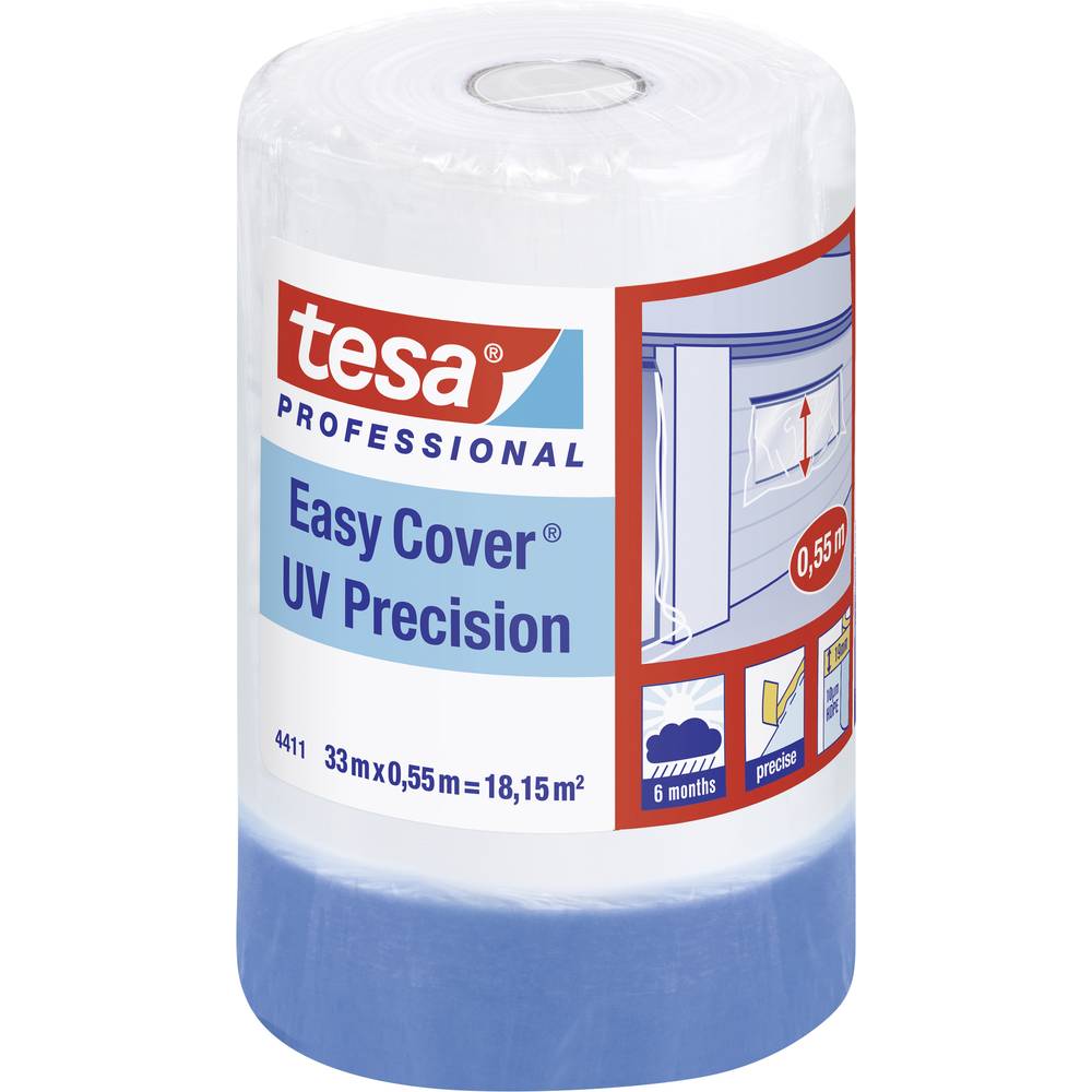 tesa Easy Cover® 4411 UV Präzision Plus 04411-00002-00 krycí fólie tesa Easy Cover® modrá (d x š) 33 m x 55 cm 1 ks