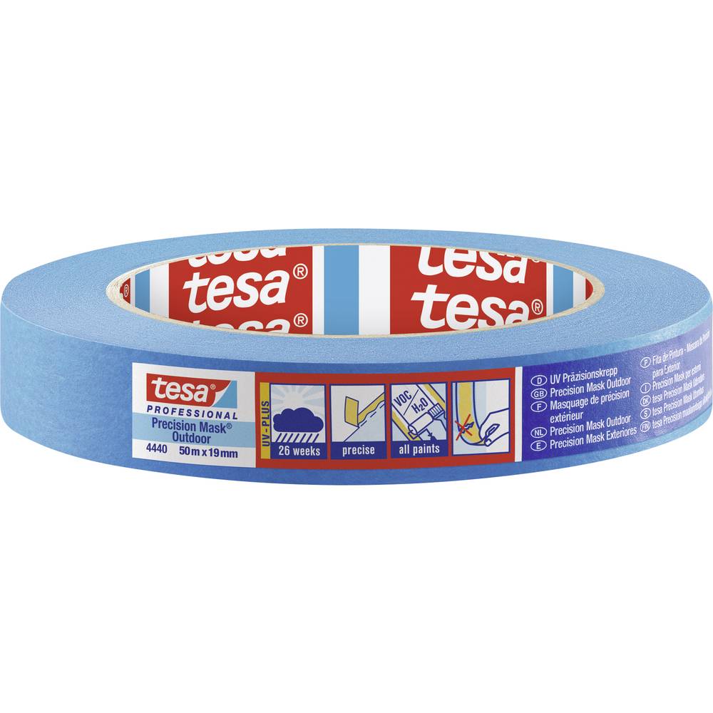 tesa PRECISION OUTDOOR 04440-00000-00 krepová lepicí páska tesa® Professional modrá (d x š) 50 m x 19 mm 1 ks