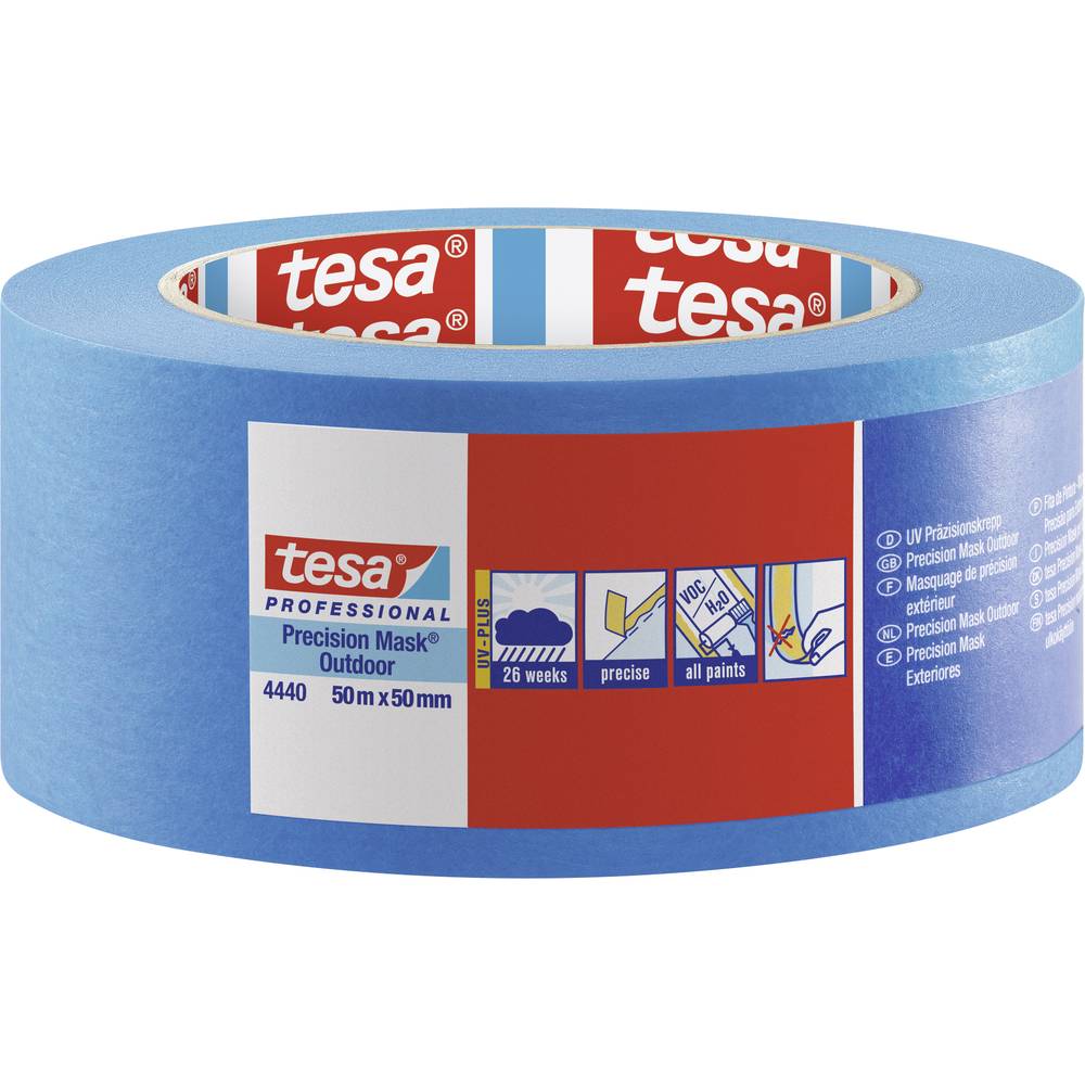tesa PRECISION OUTDOOR 04440-00004-00 krepová lepicí páska tesa® Professional modrá (d x š) 50 m x 50 mm 1 ks