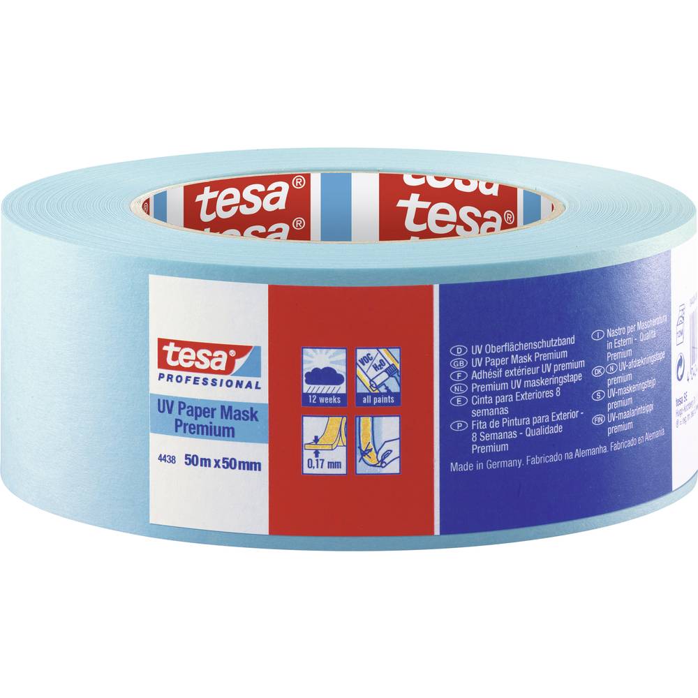 tesa PREMIUM 04438-00064-00 krepová lepicí páska tesakrepp® modrá (d x š) 50 m x 50 mm 1 ks