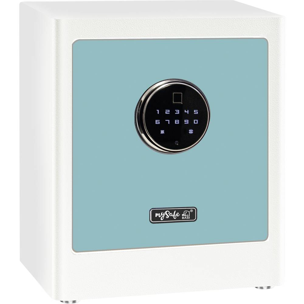 Basi 2020-0000-1013 mySafe Premium 350 nábytkový trezor na heslo, zámek s otiskem prstu bílá, modrá