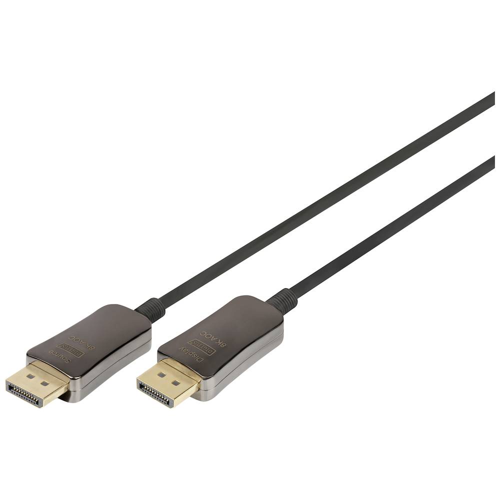 Digitus DisplayPort / optické vlákno kabel Konektor DisplayPort, Konektor DisplayPort 30.00 m černá AK-340107-300-S 8K U