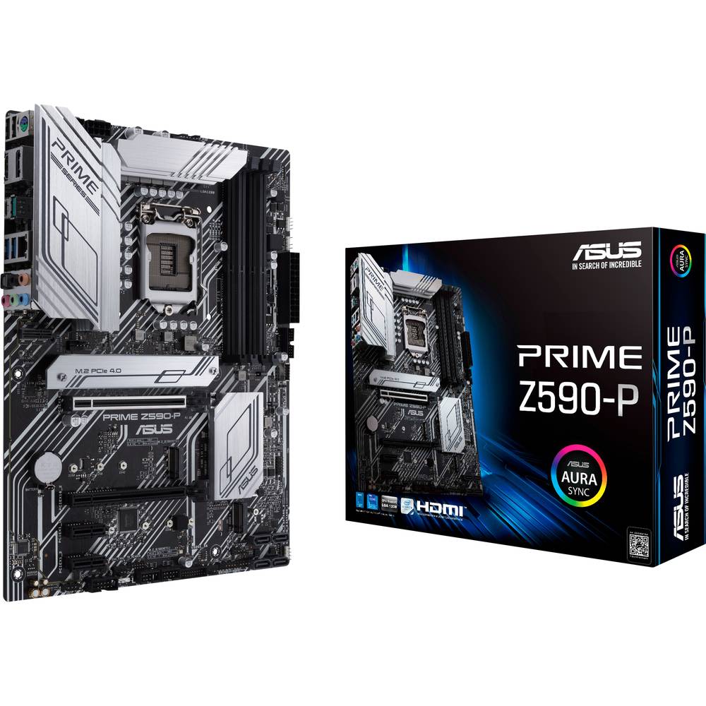 Asus PRIME Z590-P Základní deska Socket (PC) Intel® 1200 Tvarový faktor ATX Čipová sada základní desky Intel® Z590