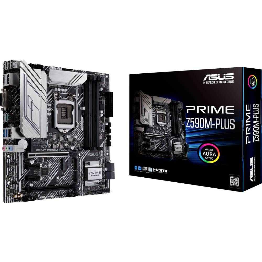 Asus PRIME Z590M-PLUS Základní deska Socket (PC) Intel® 1200 Tvarový faktor ATX Čipová sada základní desky Intel® Z590