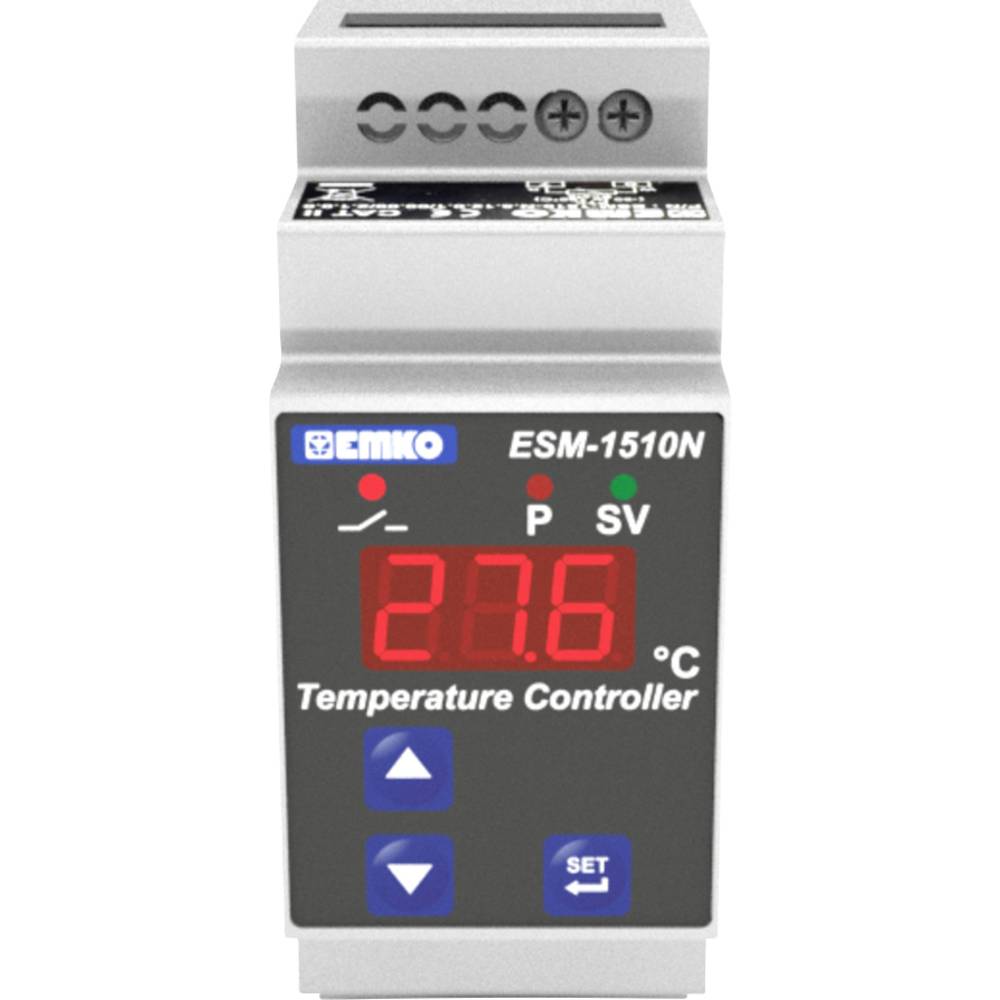 Emko ESM-1510-N.8.18.0.1/00.00/2.0.0.0 2bodový regulátor termostat NTC -50 do 100 °C relé 5 A (d x š x v) 62 x 35 x 90 m
