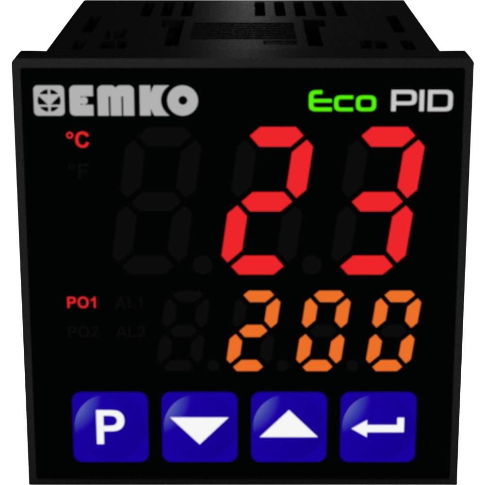 Emko ecoPID.4.5.1R.S.485 termostat Pt100, J , K, R , S , T , L -199 do +999 °C relé 5 A, SSR (d x š x v) 90 x 48 x 48 mm