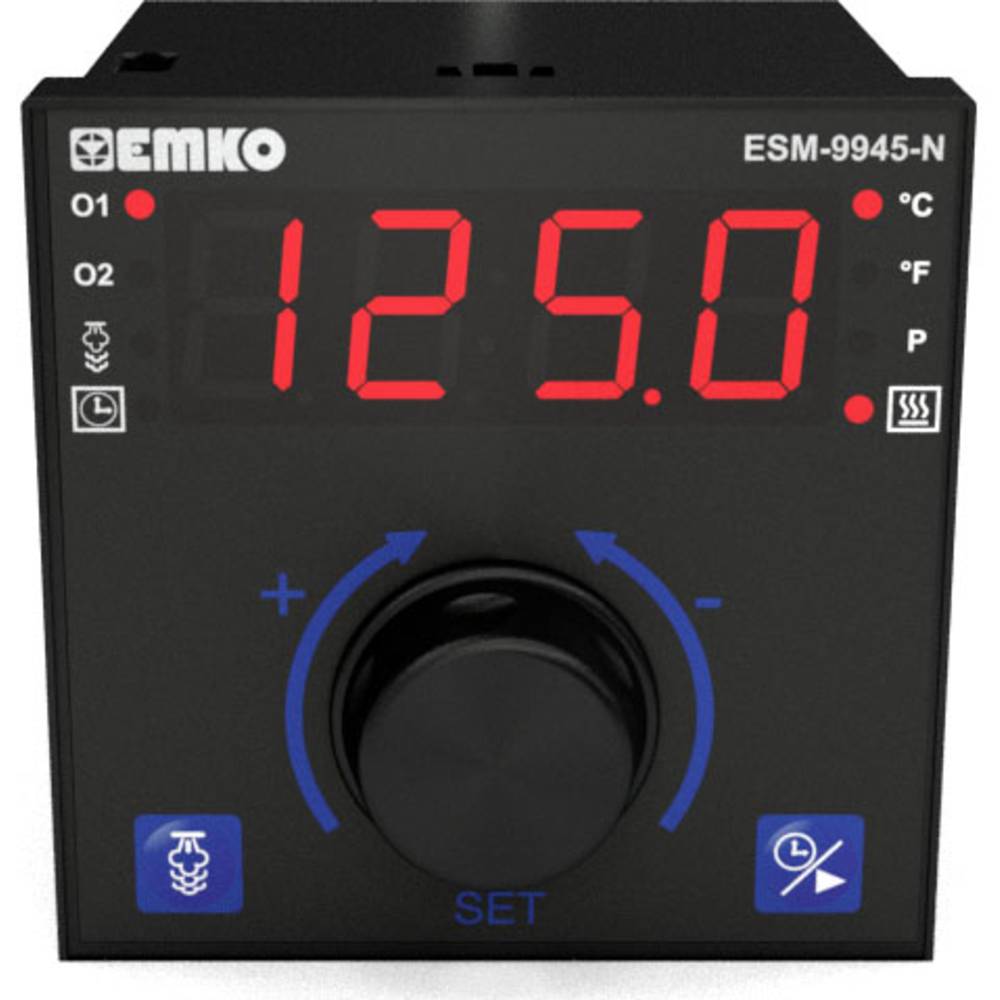Emko ESM-9945-N.2.20.0.1/01.01/1.0.0.0 2bodový, P, PI, PD, PID termostat Pt100, J , K, R , S -200 do 1700 °C relé 7 A, r