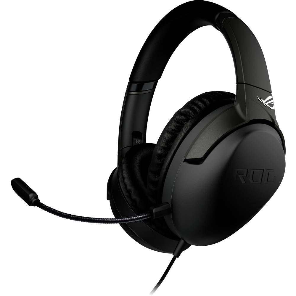 Asus ROG Strix Go Core Gaming Sluchátka Over Ear kabelová stereo černá Redukce šumu mikrofonu, Potlačení hluku regulace