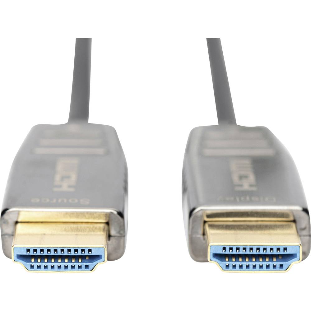 Digitus HDMI kabel Zástrčka HDMI-A, Zástrčka HDMI-A 10.00 m černá AK-330126-100-S Ultra HD (8K), dvoužilový stíněný HDMI
