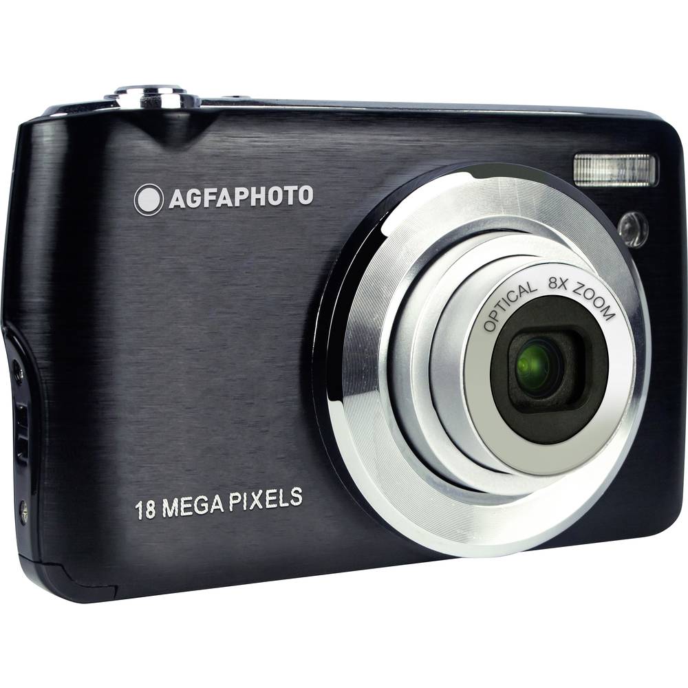 AgfaPhoto Realishot DC8200 digitální fotoaparát 18 Megapixel Zoom (optický): 8 x černá akumulátor, brašna