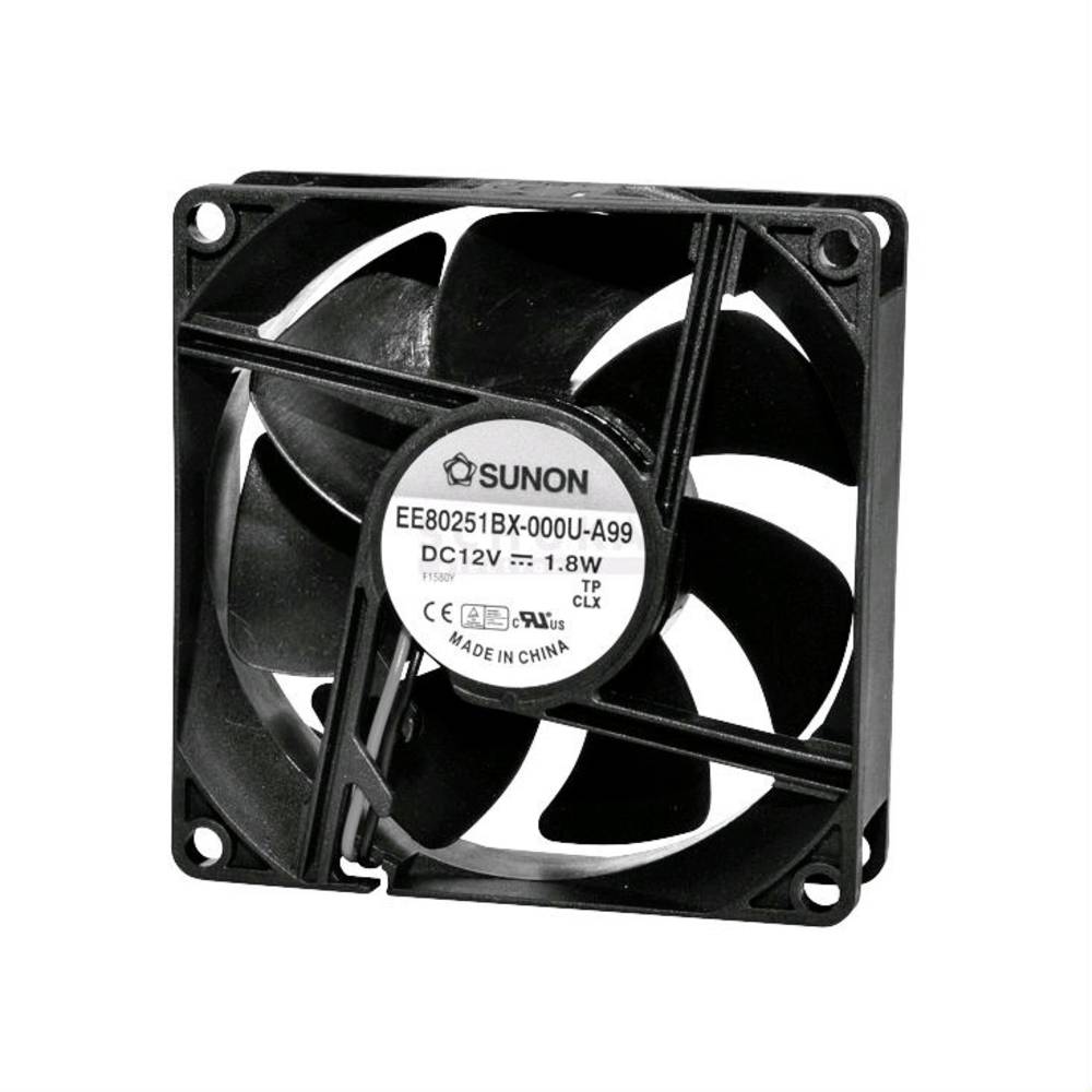 Sunon EE80252BX-A99 axiální ventilátor, 24 V/DC, 76.43 m³/h, (d x š x v) 80 x 80 x 25 mm, EE80252BX-A99