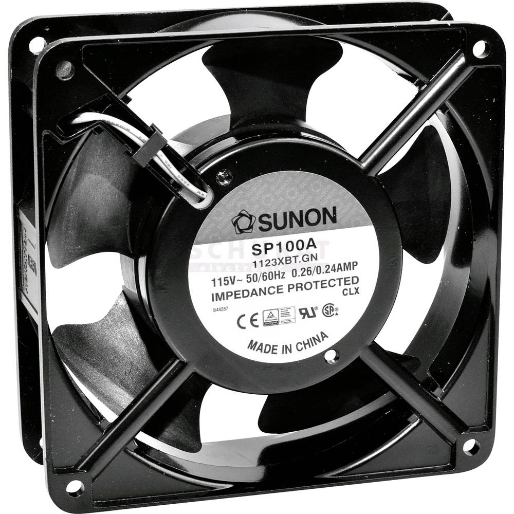 Sunon DP203A2123LST axiální ventilátor, 230 V/AC, 118.9 m³/h, (d x š x v) 120 x 120 x 38 mm, DP203A-2123.LST.GN