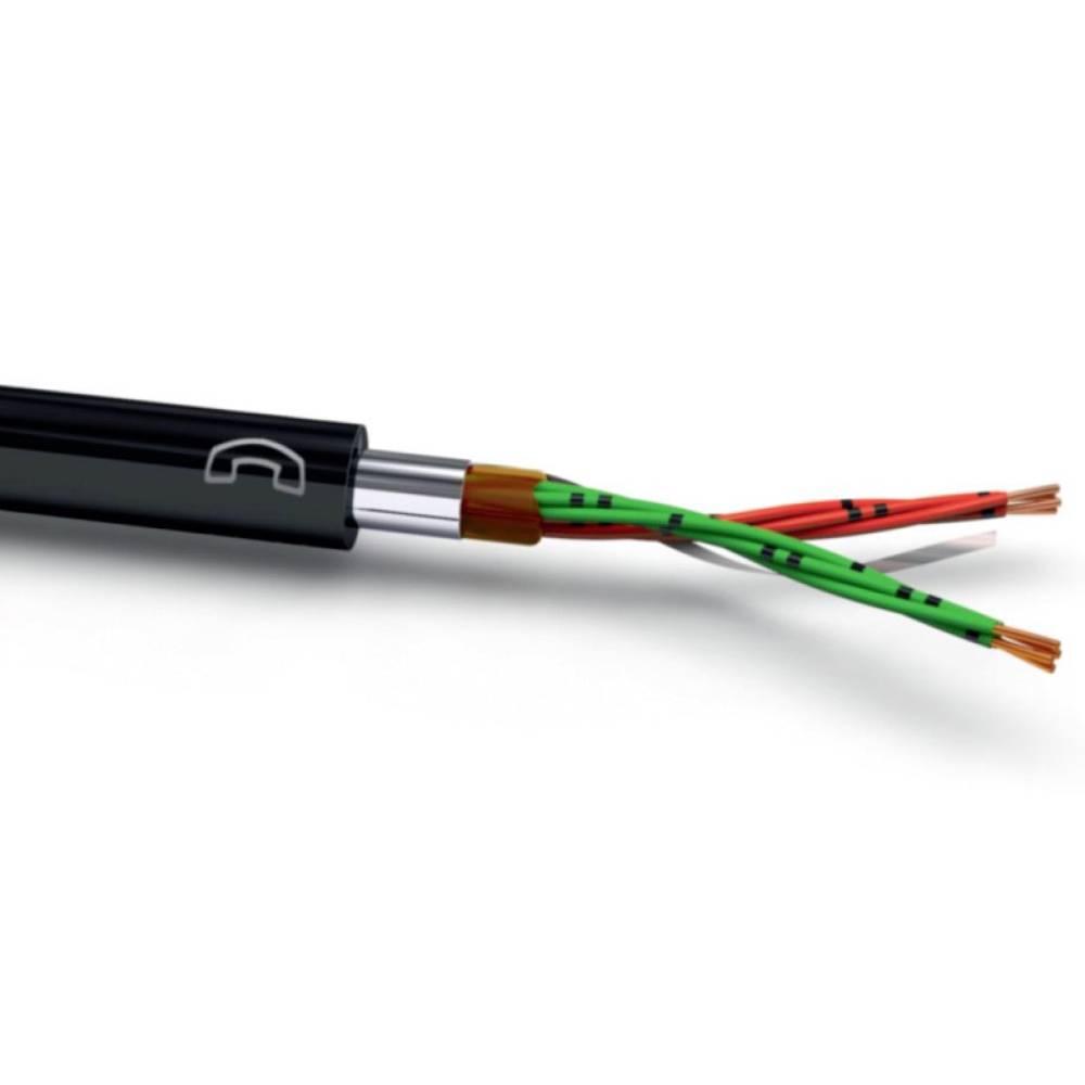 VOKA Kabelwerk 10972900 kabel pro požární hlásiče A-2YF(L)2Y 20 x 2 x 0.60 mm² černá (RAL 9005) 100 m