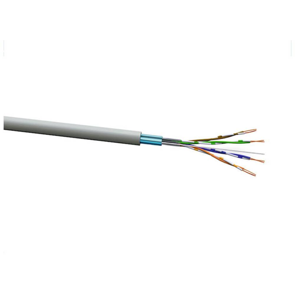 VOKA Kabelwerk 10258200 ethernetový síťový kabel CAT 5e F/UTP 4 x 2 x 0.128 mm² šedá (RAL 7035) 500 m