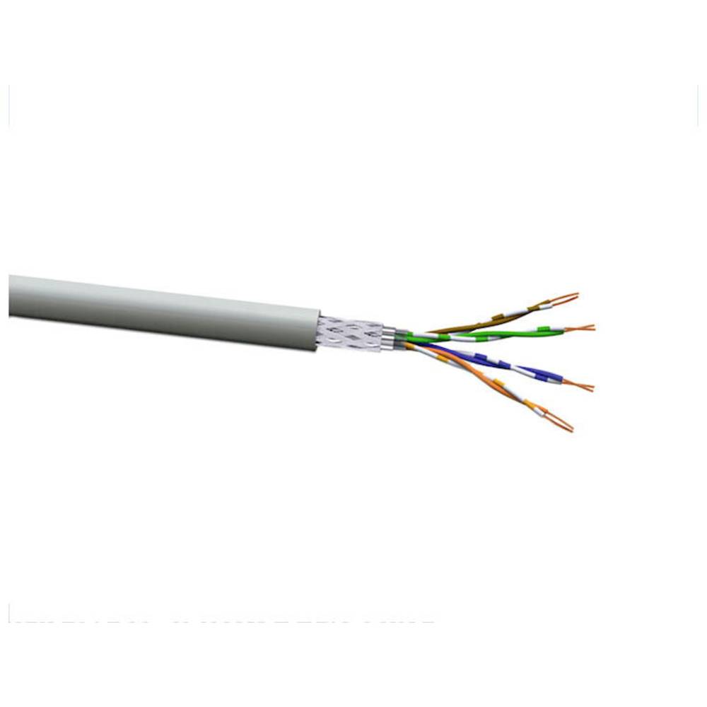 VOKA Kabelwerk 10258000 ethernetový síťový kabel CAT 5e SF/FTP 4 x 2 x 0.128 mm² šedá (RAL 7035) 100 m