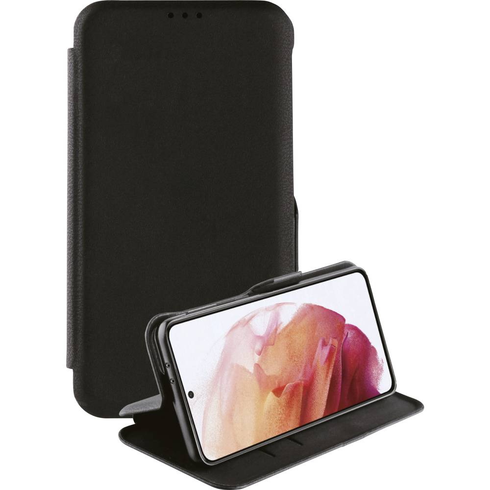 Vivanco Casual Booklet Samsung Galaxy S21 (5G) černá nepropustný vůči písku, odolné vůči stříkající vodě, stojící, odoln