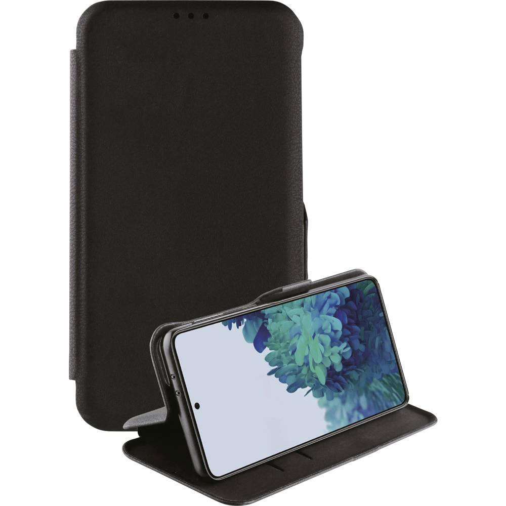 Vivanco Casual Booklet Samsung Galaxy S21+ (5G) černá nepropustný vůči písku, odolné vůči stříkající vodě, stojící, odol