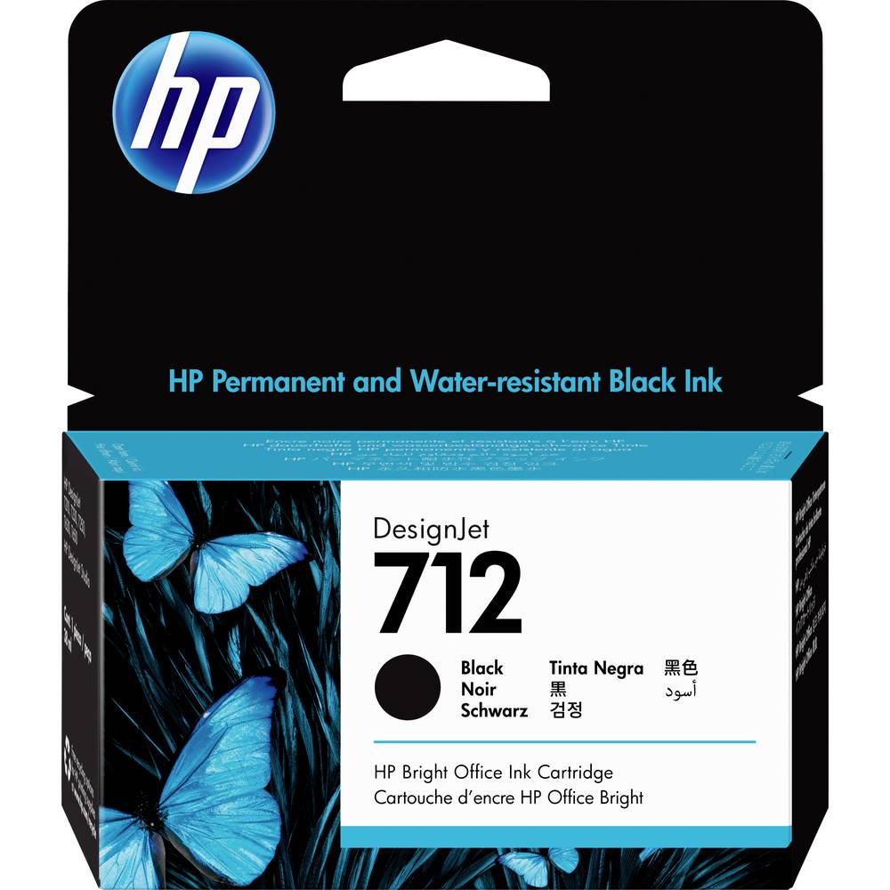 HP Inkoustová kazeta 712 originál Single černá 3ED70A
