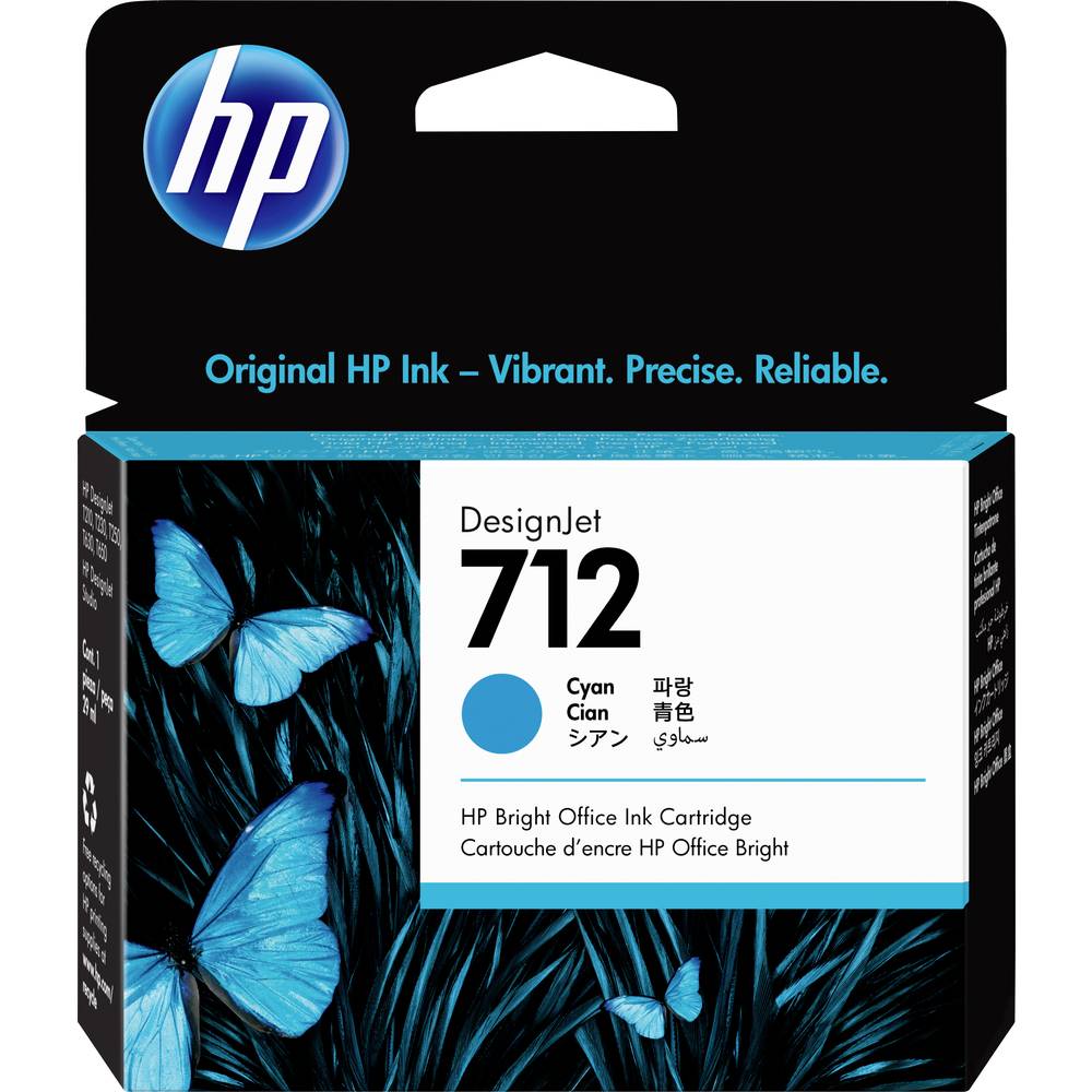 HP Inkoustová kazeta 712 originál Single azurová 3ED67A