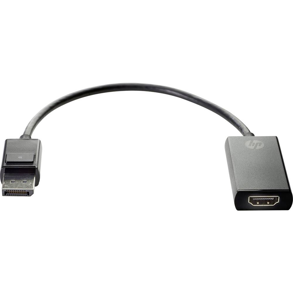 HP 2JA63AA adaptér [1x zástrčka DisplayPort - 1x HDMI zásuvka] černá Ultra HD (4K) HDMI