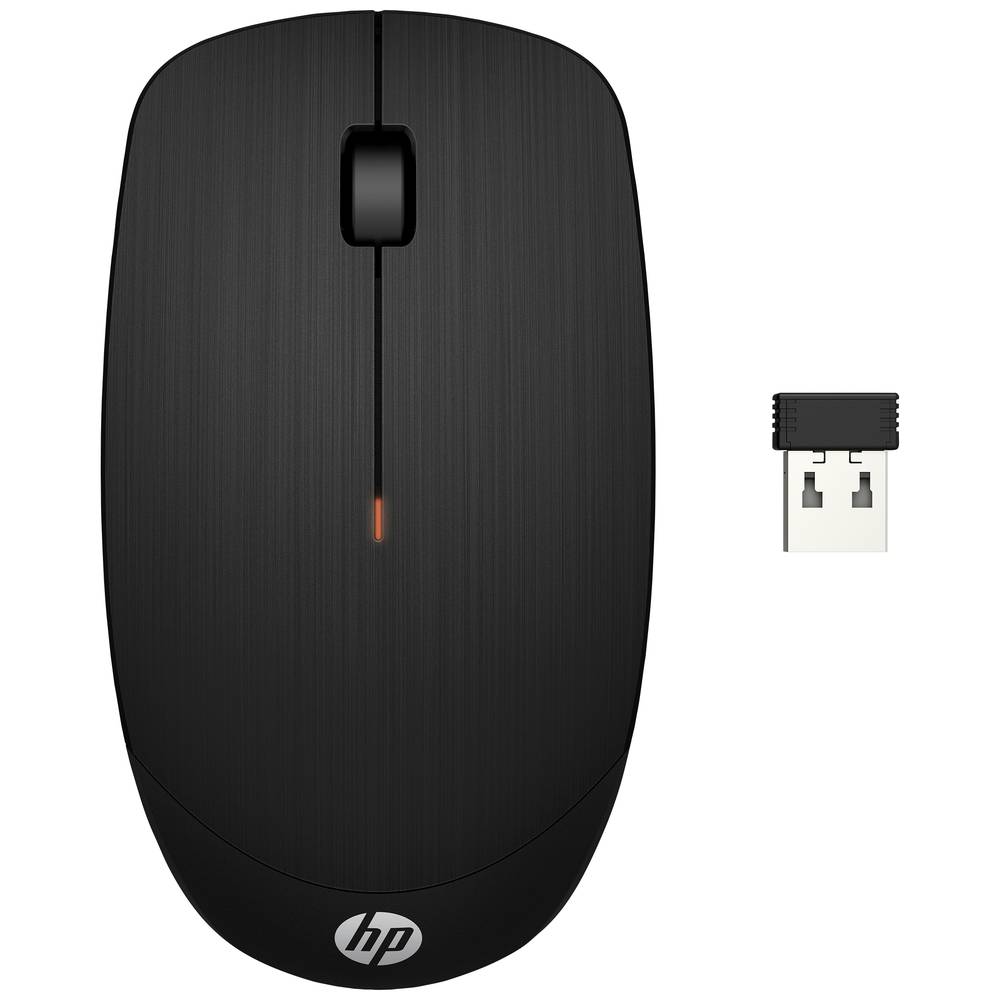 HP X200 drátová myš bezdrátový optická černá 2 tlačítko 1600 dpi
