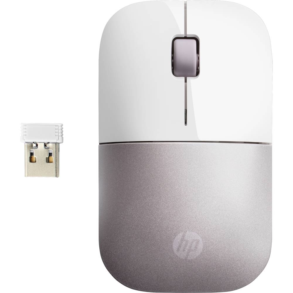 HP Z3700 drátová myš bezdrátový optická bílá, růžová 1200 dpi