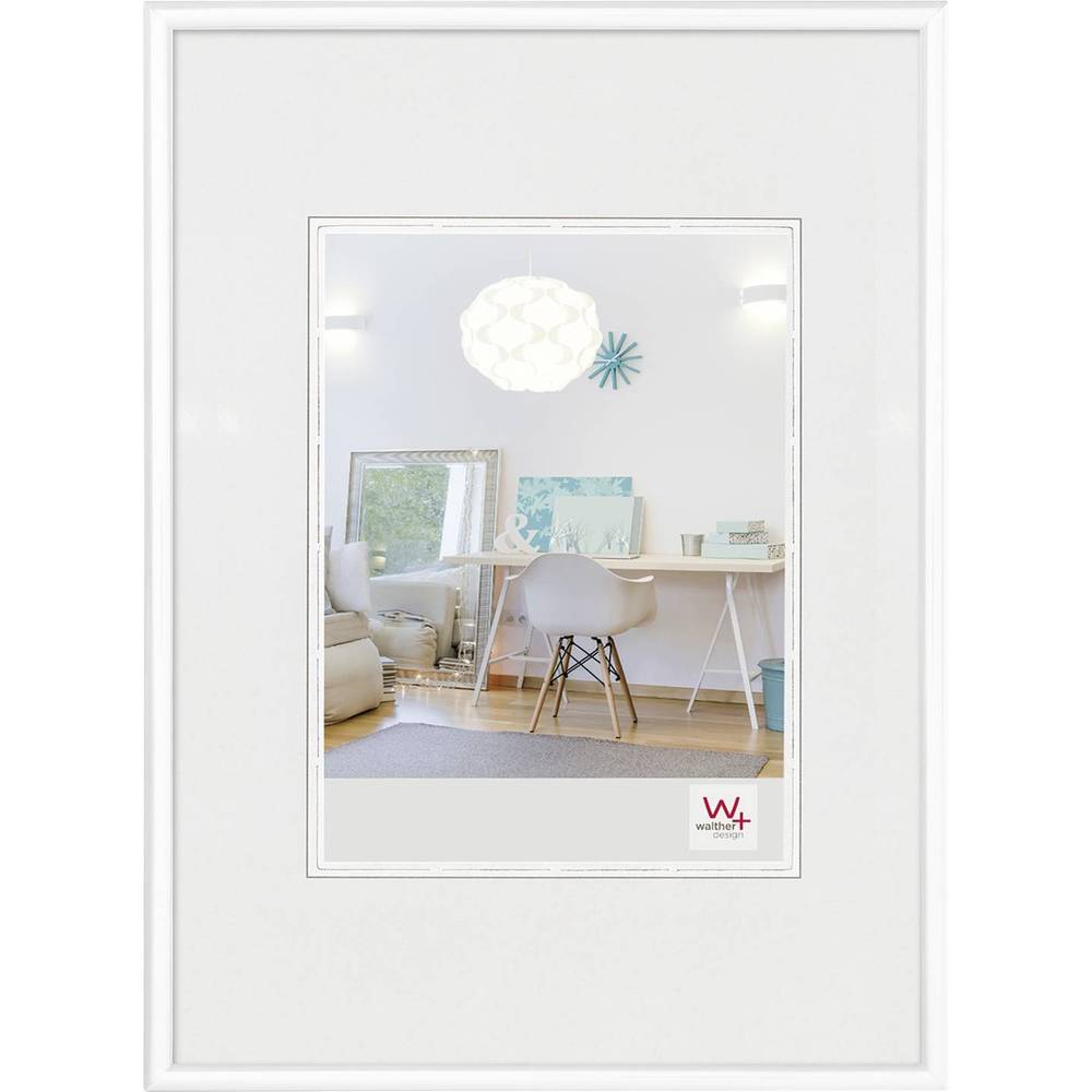 walther+ design KV520W vyměnitelný fotorámeček Formát papíru: 20 x 15 cm bílá