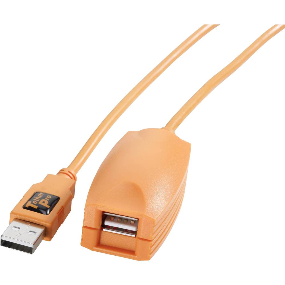 Tether Tools USB kabel USB 2.0 USB-A zástrčka, USB-A zásuvka 5.00 m oranžová Aktivní se zesílením signálu CU1917