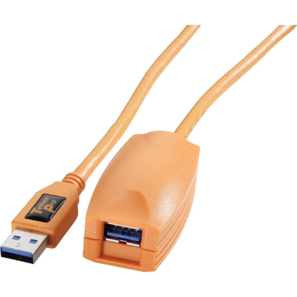 Tether Tools USB kabel USB 3.2 Gen1 (USB 3.0 / USB 3.1 Gen1) USB-A zástrčka, USB-A zásuvka 5.00 m oranžová CU3017