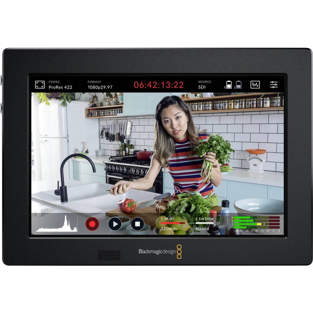 Blackmagic Design video monitor 17.8 cm 7 palec Audio-Line-in , Audio-Line-out , HDMI™, SDI, XLR