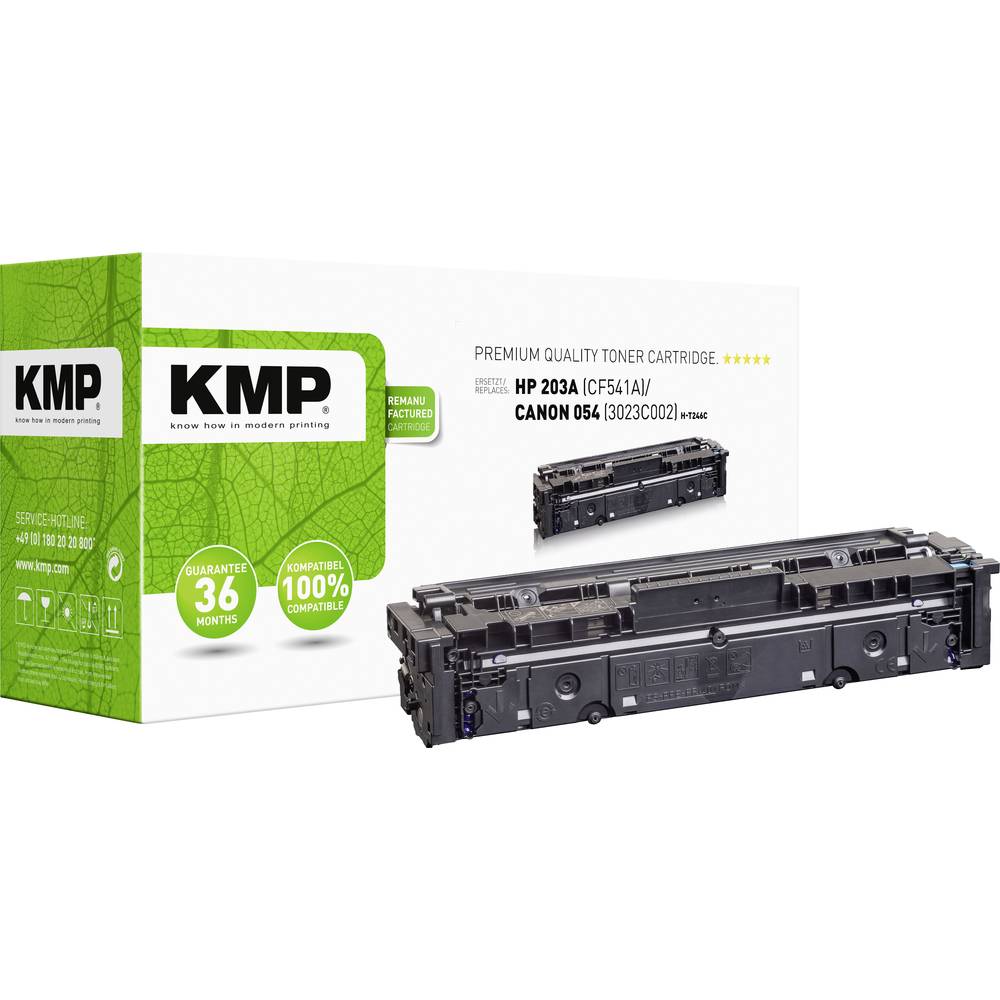 KMP H-T246C kazeta s tonerem náhradní HP HP 203A (CF541A) azurová 1300 Seiten kompatibilní toner