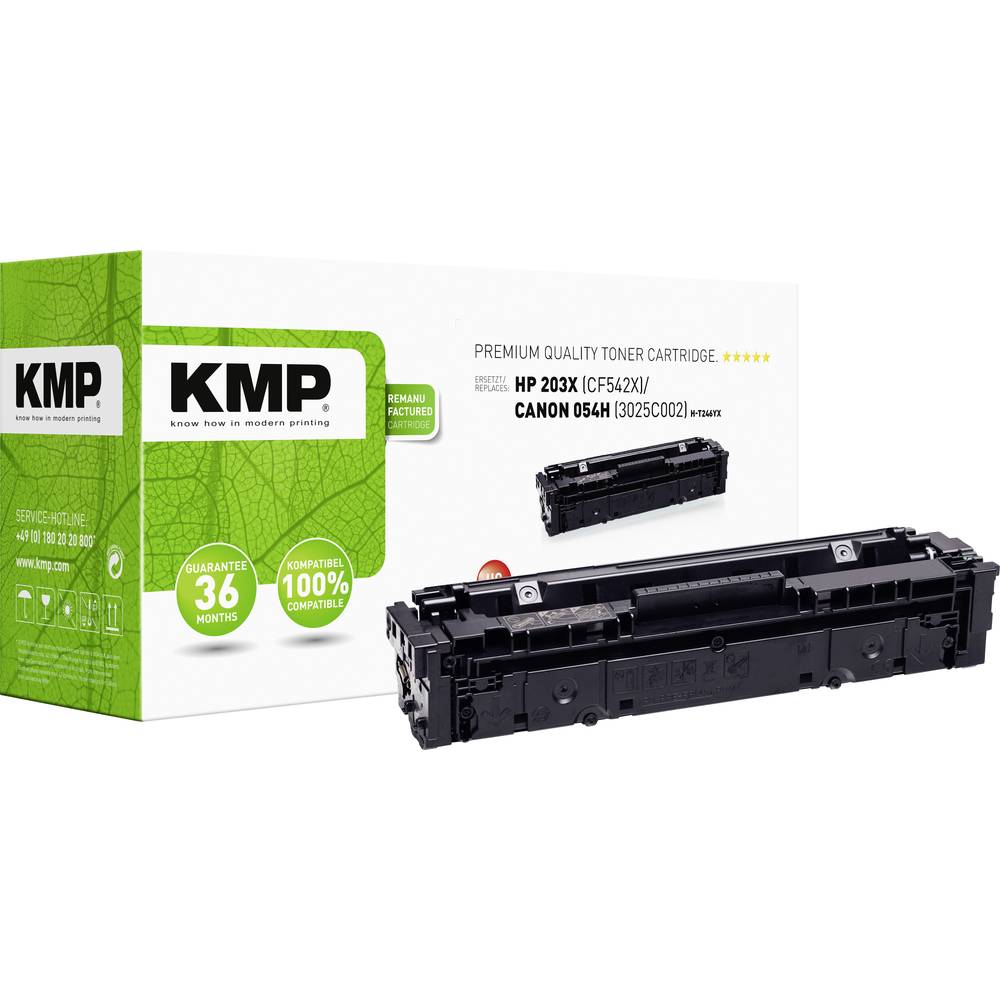 KMP H-T246YX kazeta s tonerem náhradní HP HP 203X (CF542X) žlutá 2500 Seiten kompatibilní toner