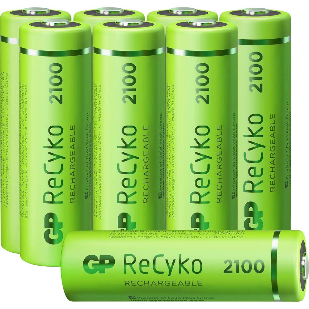 GP Batteries ReCyko+ HR06 akumulátor AA, Ni-MH, 2100 mAh, 1.2 V, 8 ks