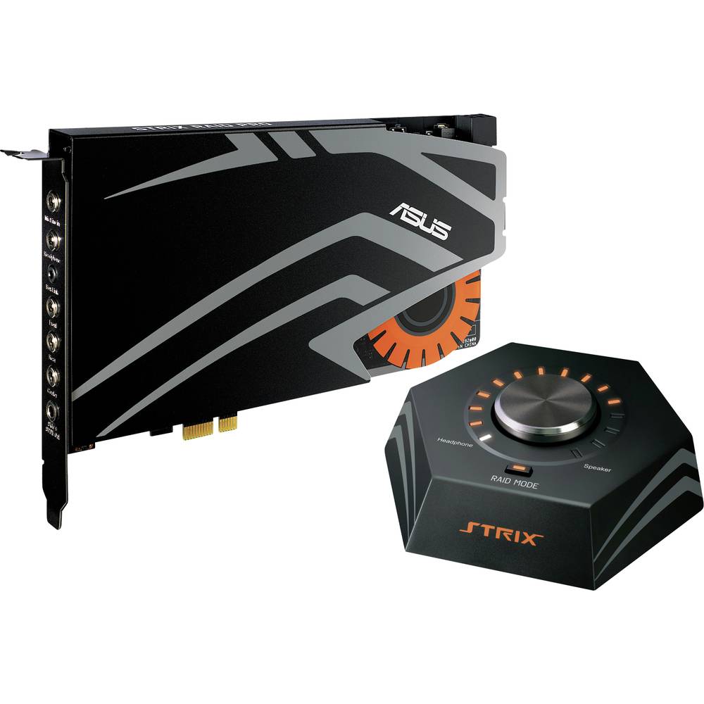 Asus Strix Raid Pro 7.1 interní zvuková karta PCIe externí konektor na sluchátka