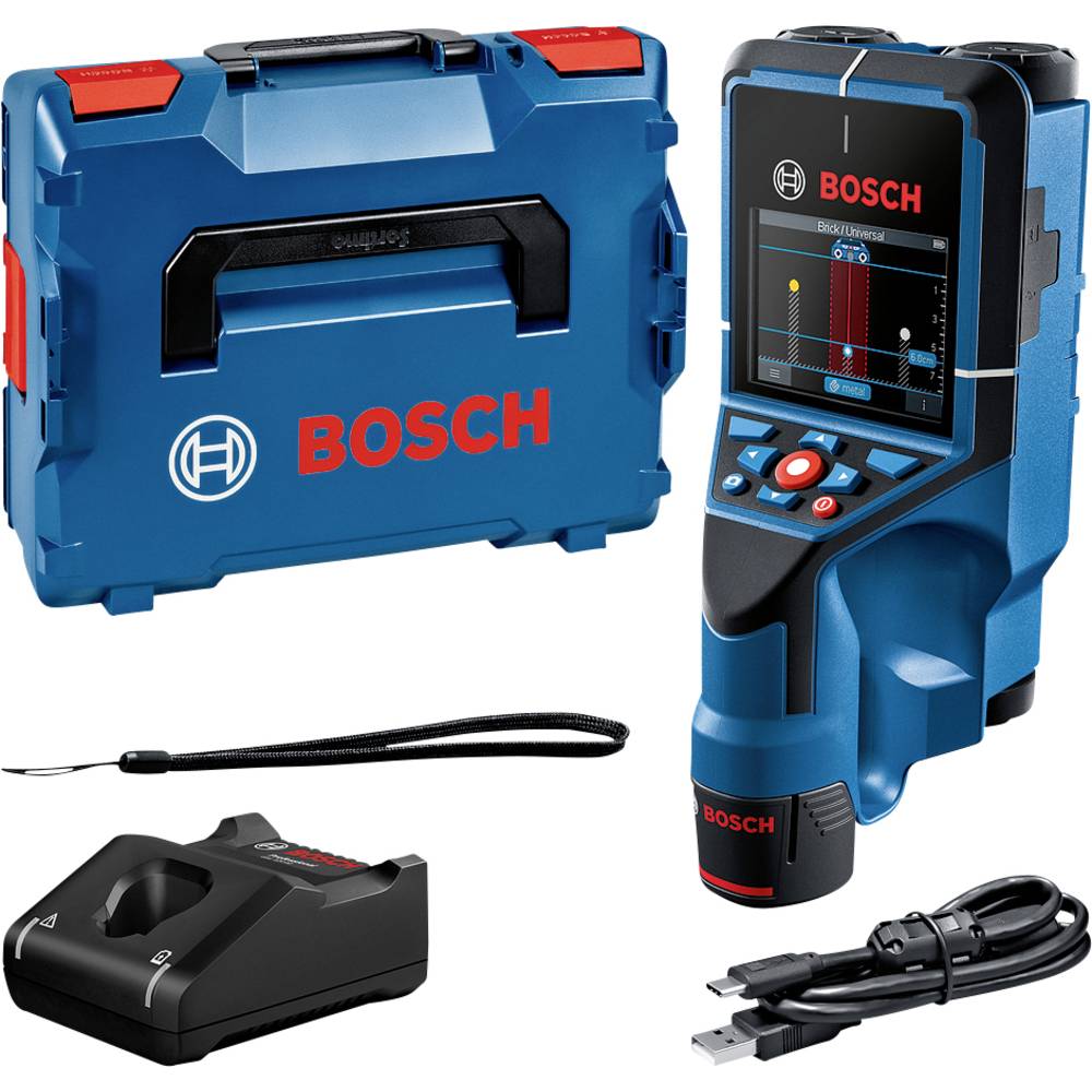 Bosch Professional detektor D-Tect 200 C 0601081601 Detekční hloubka (max.) 200 mm Druh materiálu železných kovů, dřeva,