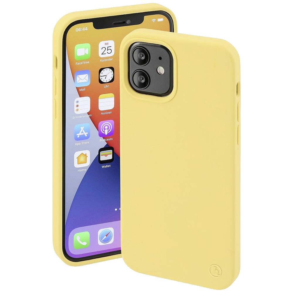 Hama MagCase Finest Feel PRO Cover Apple iPhone 12, iPhone 12 Pro žlutá Kompatibilní s MagSafe