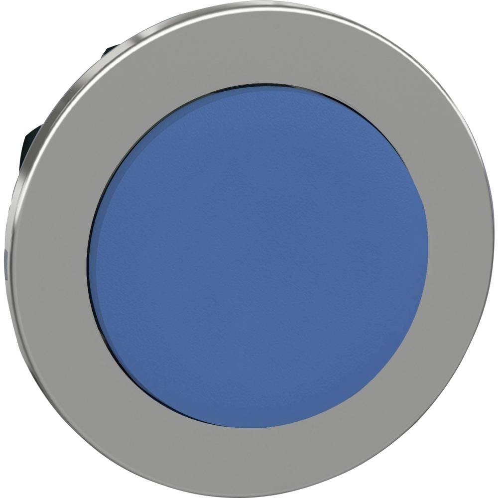 Schneider Electric ZB4FL6 přední prvek pro tlačítko plochý, nastavitelný (Ø) 30.5 mm bez potisku chrom, modrá 1 ks