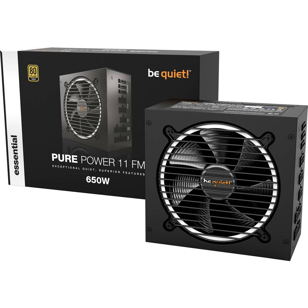 BeQuiet PURE POWER 11 FM 650W PC síťový zdroj 650 W ATX 80 PLUS® Gold
