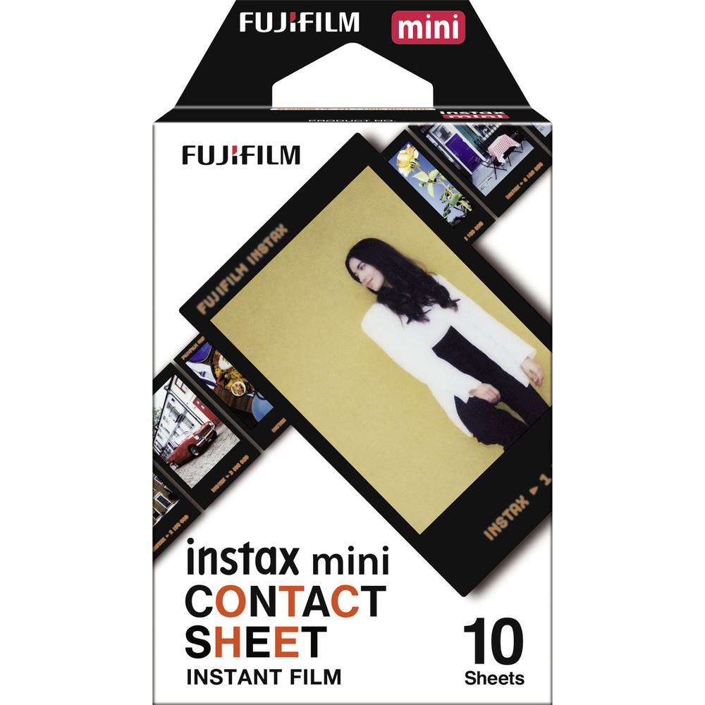 Fujifilm instax mini Contact Sheet instantní film černá